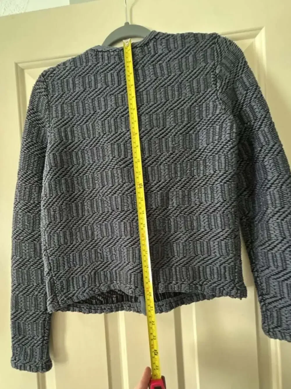LOFT Textured Zip-Front Jacket Blue Size SP